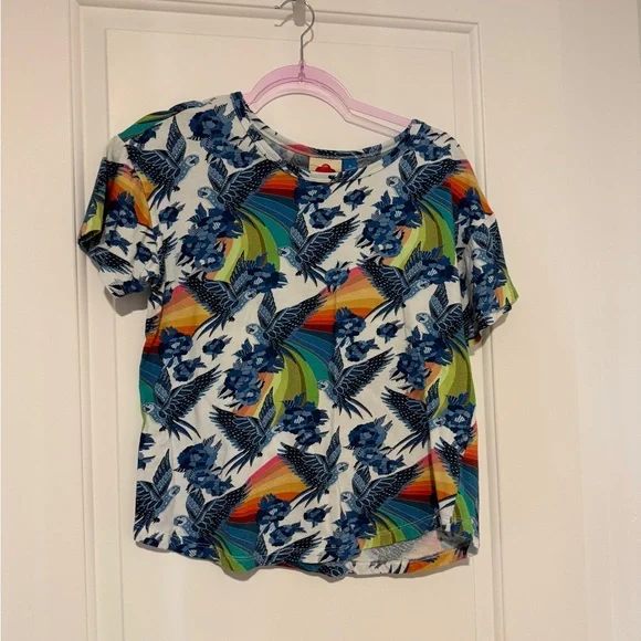 Farm Rio x Anthropologie Aves Graphic Tee - Size M - Picture 2 of 4